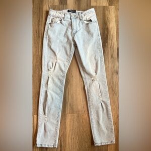 Smoke & Ash Super Light Skinny Ripped Jeans
